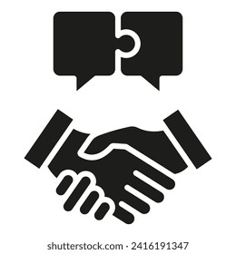 Ilustración vectorial de la línea de iconos de la construcción de relaciones