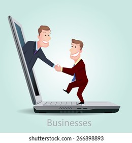 The relationship of the business over the Internet.