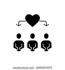 relationship concept line icon. Simple element illustration. relationship concept outline symbol design.