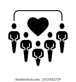 Icono de línea de concepto de relación. Ilustración de elemento simple. diseño de símbolo de esquema de concepto de relación.