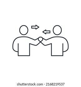 Relationship cons  symbol vector elements for infographic web