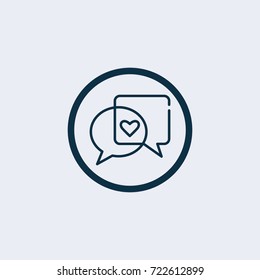 Relationship conversation icon