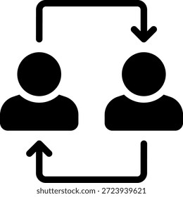 relationship glyph icon illustration vector
