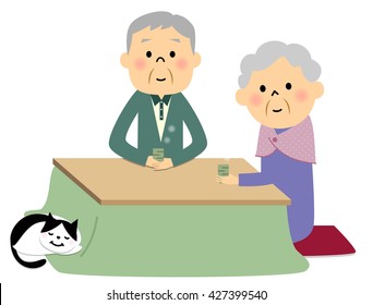 Relationship of good Elderly couple