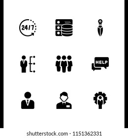 relationship icon. 9 relationship set with military, teamwork, database and manager vector icons for web and mobile app