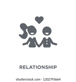 Relationship icon. Relationship design concept from Wedding and love collection. Simple element vector illustration on white background.