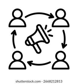 Elemento de ícone de relacionamento para design