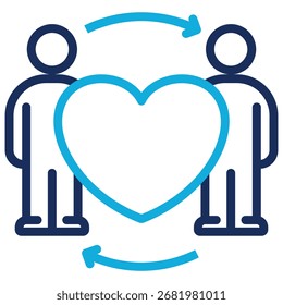 Elemento Ícone De Relacionamento Para Design