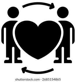 Elemento Ícone De Relacionamento Para Design