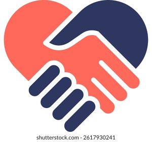 Relationship Icon Glyph Color Vector Illustration