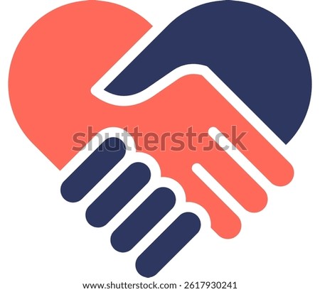 Relationship Icon Glyph Color Vector Illustration