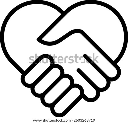 Relationship Icon Line Vector Illustration
