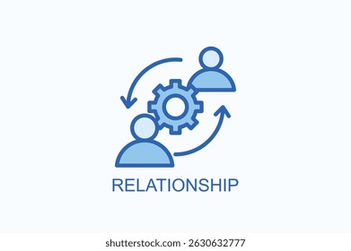 Icono De Relación O Logotipo Ilustración vectorial Aislada