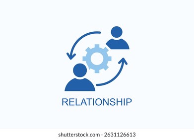 Icono De Relación O Logotipo Ilustración vectorial Aislada