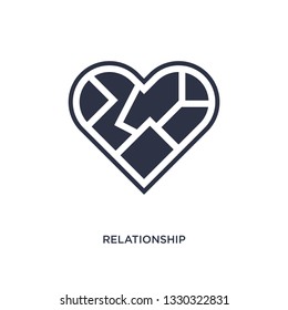 relationship icon. Simple element illustration from birthday party and wedding concept. relationship editable symbol design on white background. Can be use for web and mobile.