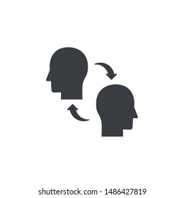 Relationship icon suitable for info graphics, websites and print media and interfaces. Peer To Peer icon