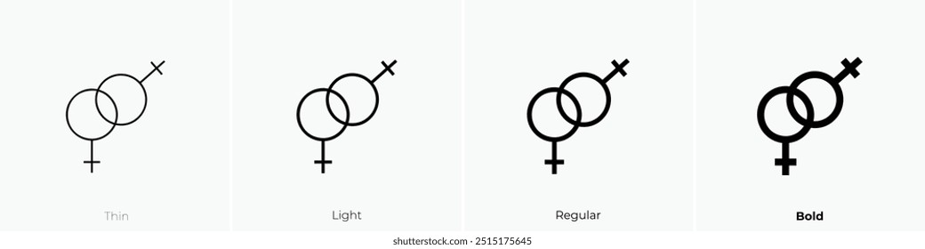 Beziehungssymbol Dünnes, helles Design im regulären und kühlen Stil, einzeln auf weißem Hintergrund
