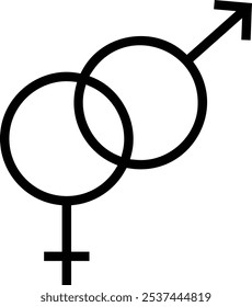 ícone de relacionamento. Design de estilo linear fino isolado em fundo branco