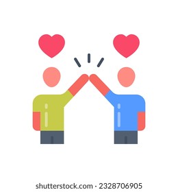 Relationship icon in vector. Illustration