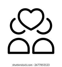 Relationship Icon Vector Symbol Design Illustration