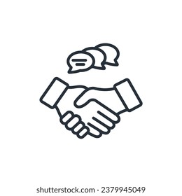 relationship icon. vector.Editable stroke.linear style sign for use web design,logo.Symbol illustration.
