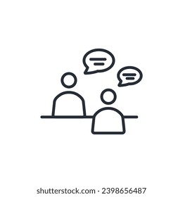 icono de relación. vector.Curso editable.Signo de estilo lineal para uso de diseño web,logotipo.Ilustración de símbolo.