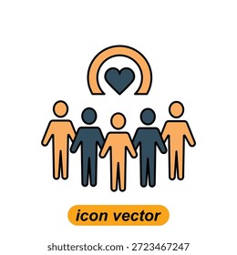 iconos de relación. Ilustraciones planas de iconos de vectores de relación para el Web. Ilustraciones vectoriales de íconos de la compañía.