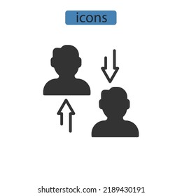 relationship icons  symbol vector elements for infographic web