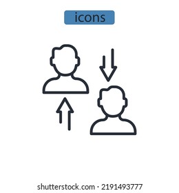 relationship icons  symbol vector elements for infographic web
