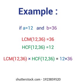 relationship of lcm and hcf