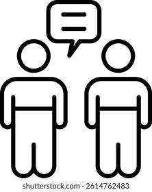 Relationship Line Vector Icon Design