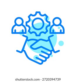 Relationship Management Icon In Shape Vector Illustration