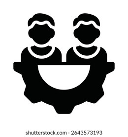 Ícone de vetor de gerenciamento de relacionamentos que pode facilmente modificar ou editar