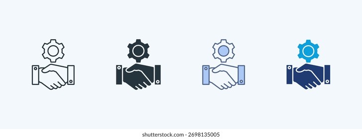 Coleção de Ícones de Vários Estilos de Relacionamento