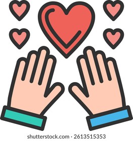 Relationship Outline Filled Style Icon
