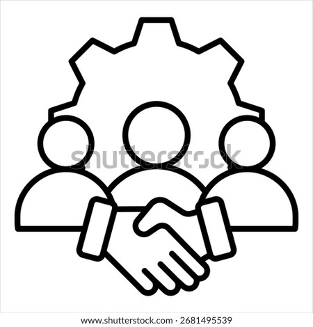 Relationship Outline Icon Illustration Vector