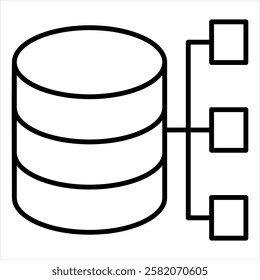 Relationship Outline Icon Vector Illustration