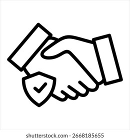 Relationship Outline Icon Vector Illustration
