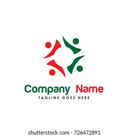 relationship people group logo vector. such as people, group, community, social, team, success