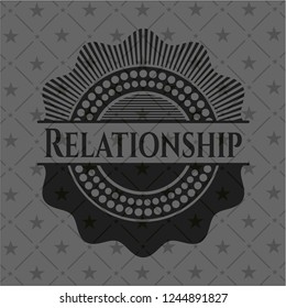 Relationship realistic dark emblem