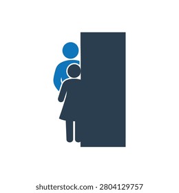 Relationship Secrets And Boundaries Icon Isolated On White Background 