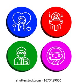 Relationssymbole setzen. Enthält Symbole wie Frauen, Humanressourcen, Broker, kann für Web, Handy und Logo verwendet werden