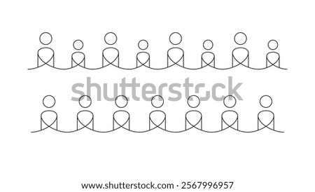 Relationship teamwork connected together infinity  icon pattern concept