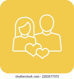 Relationship vector icon. Can be used for printing, mobile and web applications.