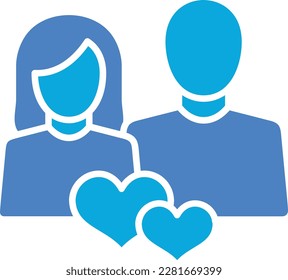 Relationship vector icon. Can be used for printing, mobile and web applications.