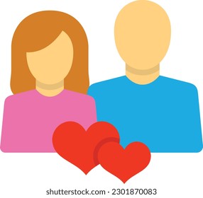 Relationship vector icon. Can be used for printing, mobile and web applications.