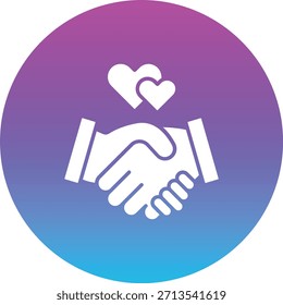 Relationship vector icon. Can be used for printing, mobile and web applications.