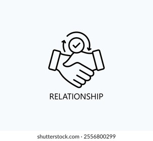 Relationship Vector, Icon Or Logo Sign Symbol Illustration