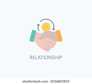 Relationship Vector, Icon Or Logo Sign Symbol Illustration