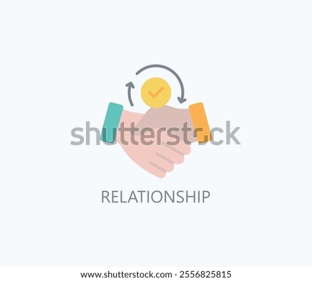 Relationship Vector, Icon Or Logo Sign Symbol Illustration